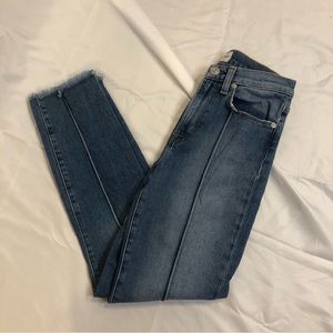 High waisted Hudson jeans with seam down the front